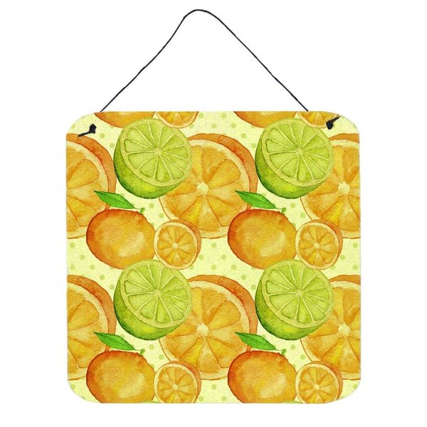 Micasa Watercolor Limes & Oranges Citrus Wall or Door Hanging Prints6 x 6 in. MI627761